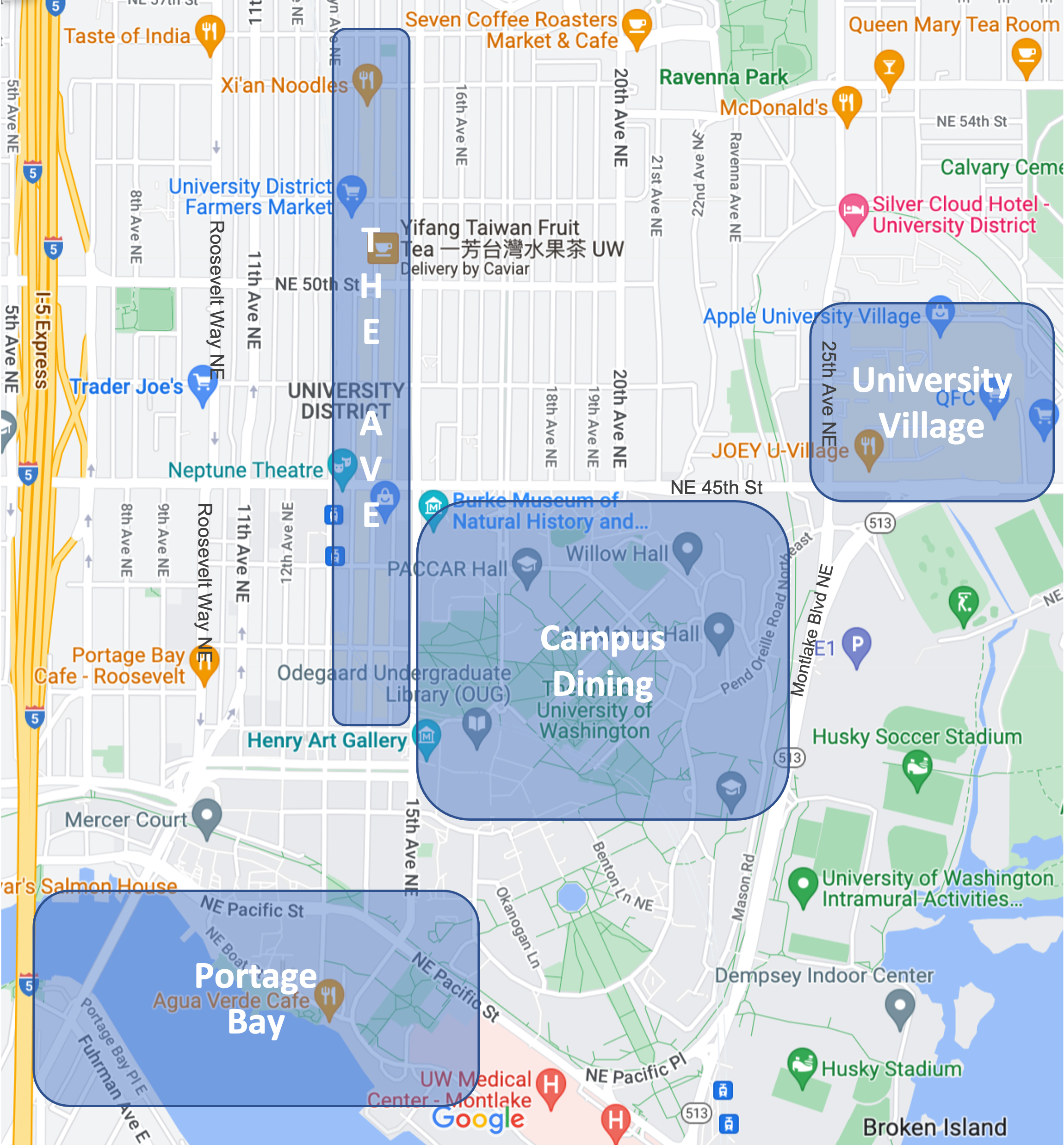 dining overview map